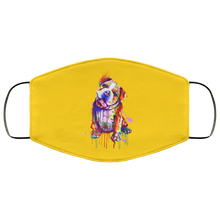 Load image into Gallery viewer, Hand painted Bull Dog human Face Mask