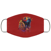 Load image into Gallery viewer, Hand painted cocker spaniel human Face Mask