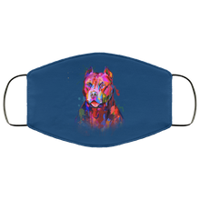 Load image into Gallery viewer, Hand painted pitbull human Face Mask