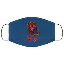 Load image into Gallery viewer, Hand painted rottweiler human Face Mask