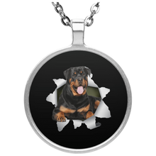 Load image into Gallery viewer, ROTTWEILER 3D Circle Necklace