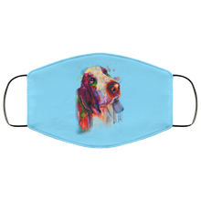 Load image into Gallery viewer, Hand painted bassethound human Face Mask