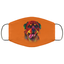 Load image into Gallery viewer, Hand painted rottweiler human Face Mask