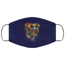 Load image into Gallery viewer, Hand painted pitbull human Face Mask