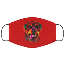 Load image into Gallery viewer, Hand painted rottweiler human Face Mask