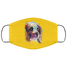 Load image into Gallery viewer, Hand painted cavalier human Face Mask