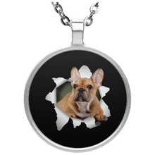 Load image into Gallery viewer, FRENCH BULLDOG 3D Circle Necklace