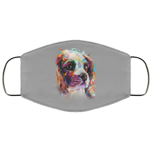 Load image into Gallery viewer, Hand painted cavalier human Face Mask