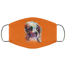 Load image into Gallery viewer, Hand painted cavalier human Face Mask