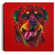 Load image into Gallery viewer, Hand Painted Rottweiler Square Canvas .75in Frame