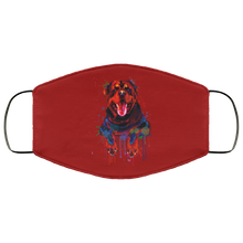 Load image into Gallery viewer, Hand painted rottweiler human Face Mask