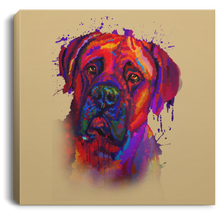 Load image into Gallery viewer, Hand Painted Bullmastiff Square Canvas .75in Frame
