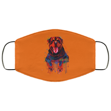 Load image into Gallery viewer, Hand painted rottweiler human Face Mask