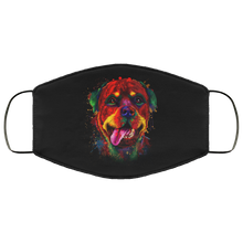 Load image into Gallery viewer, Hand painted rottweiler human Face Mask