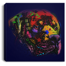 Load image into Gallery viewer, Hand Painted Rottweiler Square Canvas .75in Frame