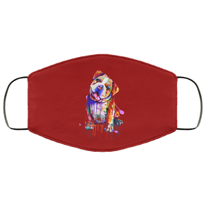 Hand painted Bull Dog human Face Mask