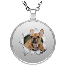 Load image into Gallery viewer, FRENCH BULLDOG 3D Circle Necklace