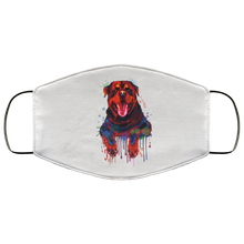 Load image into Gallery viewer, Hand painted rottweiler human Face Mask