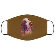 Load image into Gallery viewer, Hand painted bassethound human Face Mask