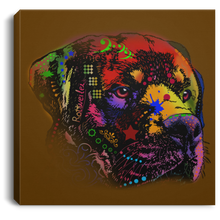 Load image into Gallery viewer, Hand Painted Rottweiler Square Canvas .75in Frame