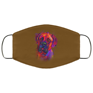 Hand painted Bullmastiff human Face Mask