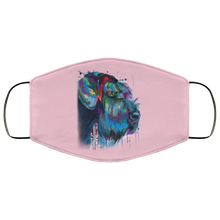 Load image into Gallery viewer, Hand painted Schnauzer human Face Mask