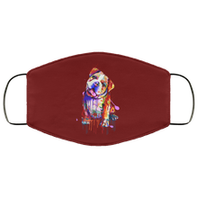 Load image into Gallery viewer, Hand painted Bull Dog human Face Mask