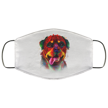 Load image into Gallery viewer, Hand painted rottweiler human Face Mask