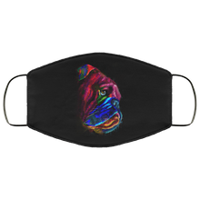 Load image into Gallery viewer, Hand painted Bull Dog human Face Mask