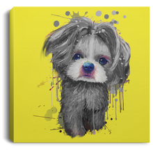 Load image into Gallery viewer, Hand Painted Shih Tzu Square Canvas .75in Frame