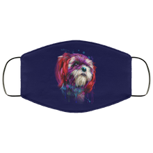 Load image into Gallery viewer, Hand painted Shih Tzu human Face Mask