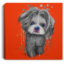 Load image into Gallery viewer, Hand Painted Shih Tzu Square Canvas .75in Frame