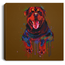 Load image into Gallery viewer, Hand Painted Rottweiler Square Canvas .75in Frame