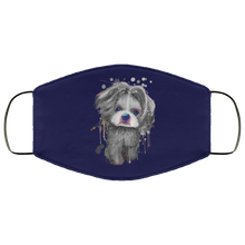 Load image into Gallery viewer, Hand painted 	Shih Tzu human Face Mask