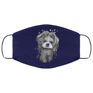 Hand painted 	Shih Tzu human Face Mask