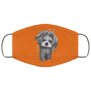 Hand painted 	Shih Tzu human Face Mask
