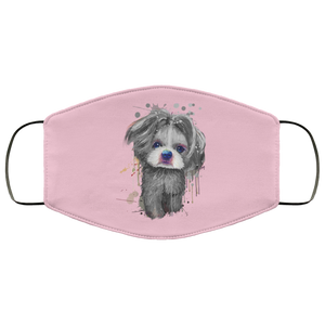 Hand painted 	Shih Tzu human Face Mask