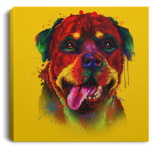 Load image into Gallery viewer, Hand Painted Rottweiler Square Canvas .75in Frame