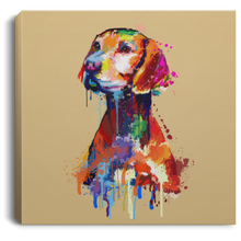 Load image into Gallery viewer, Hand Painted Vizsla Square Canvas .75in Frame