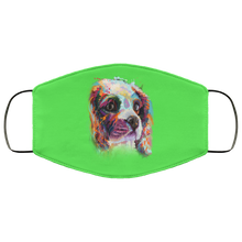 Load image into Gallery viewer, Hand painted cavalier human Face Mask