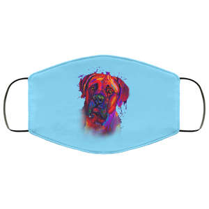 Hand painted Bullmastiff human Face Mask