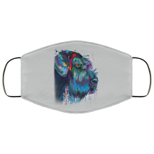 Load image into Gallery viewer, Hand painted Schnauzer human Face Mask
