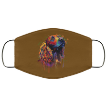Load image into Gallery viewer, Hand painted cocker spaniel human Face Mask