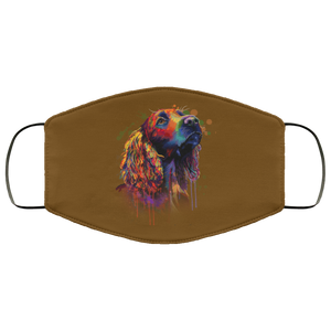 Hand painted cocker spaniel human Face Mask