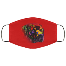 Load image into Gallery viewer, Hand painted rottweiler human Face Mask