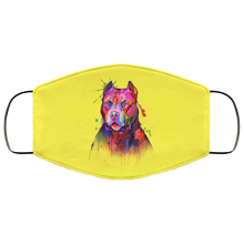 Load image into Gallery viewer, Hand painted pitbull human Face Mask