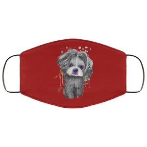 Hand painted 	Shih Tzu human Face Mask