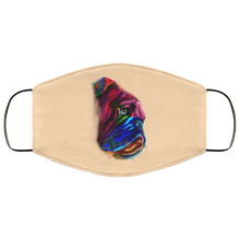 Load image into Gallery viewer, Hand painted Bull Dog human Face Mask