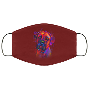 Hand painted Bullmastiff human Face Mask