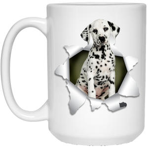 DALMATIAN 3D 15 oz. White Mug